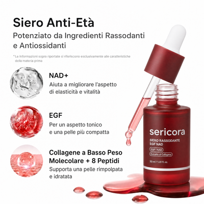 Siero Rassodante NAD+ Peptidi e Collagene