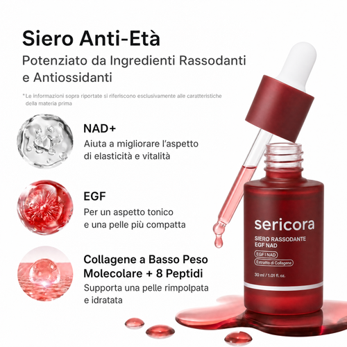 Siero Rassodante NAD+ Peptidi e Collagene