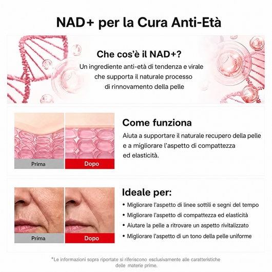 Siero Rassodante NAD+ Peptidi e Collagene